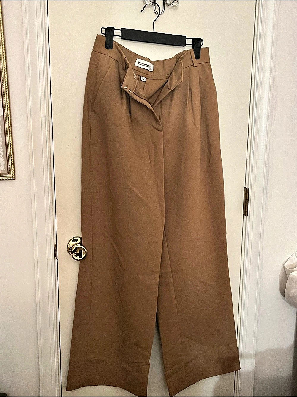 Abercrombie & Fitch Curve Love A&F Sloane Tailored Wide Leg Pant Wide Leg Pants